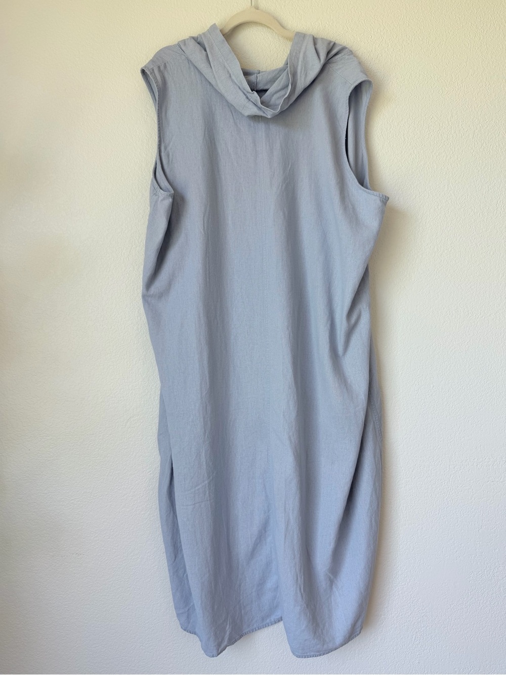 Cynthia Rowley 55% Linen Hooded Cowl Neck Asymmetrical Lagenlook Dress 3X - Picture 3 of 11